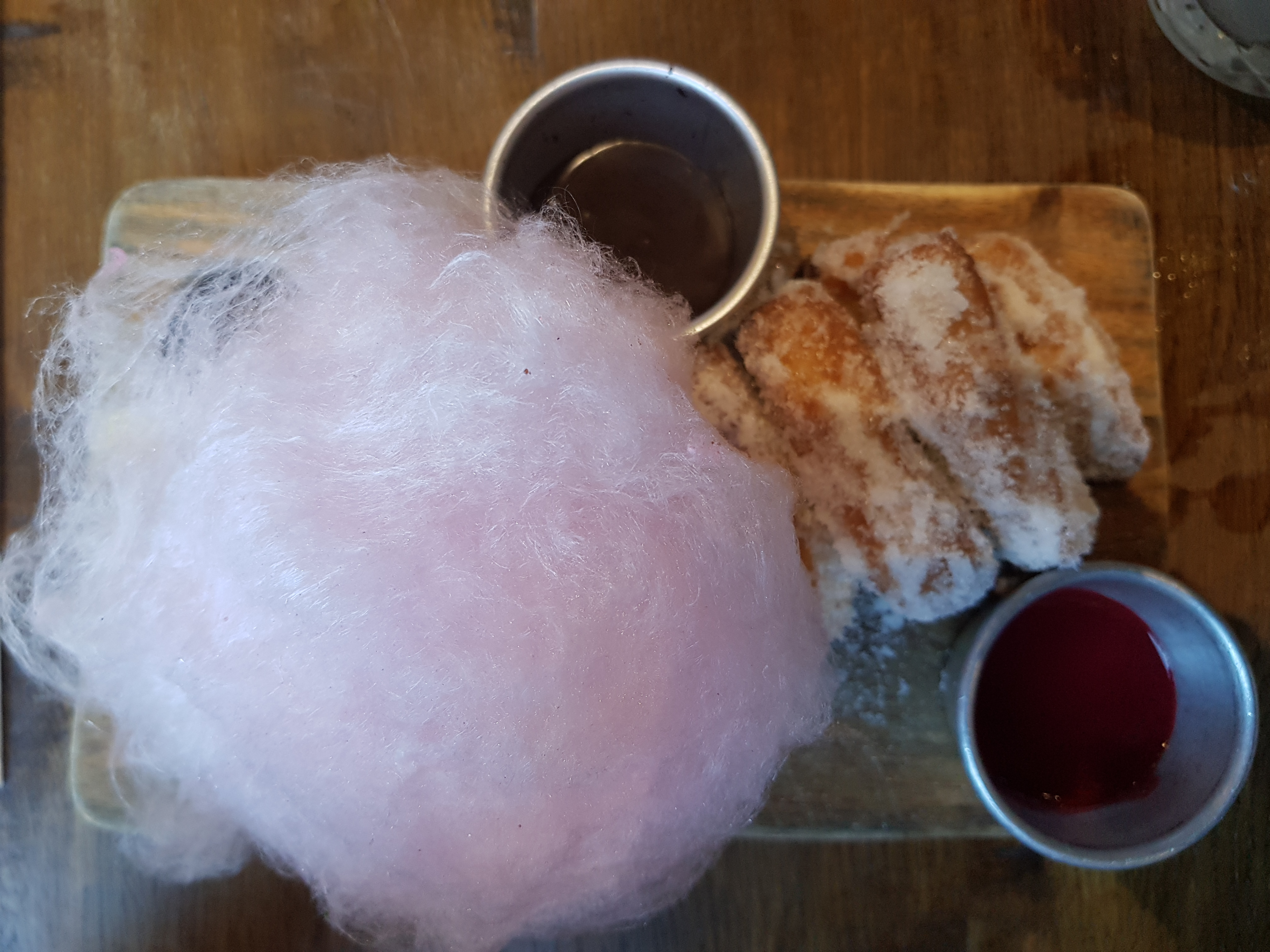 George's Great British Kitchen in Nottingham - Doughnuts and candyfloss