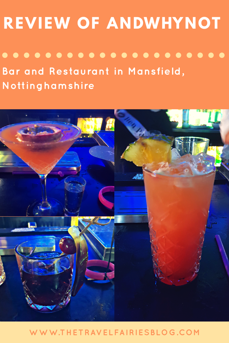 Review of andwhynot bar and restaurant in Mansfield, Nottinghamshire | cocktail making class perfect for parties, girls night and hen dos | learn to make your favourite alcoholic drinks at Andwhynot cocktail bar Mansfield, England #europetravel #foodanddrink #cocktails