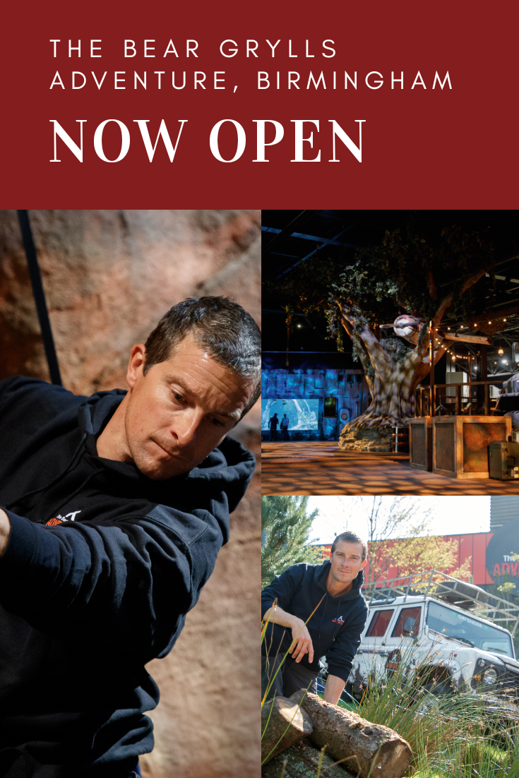 The Bear Grylls Adventure, Birmingham is now open! Book your tickets now! #beargrylls #adventure #extremeoutdoors #birmingham