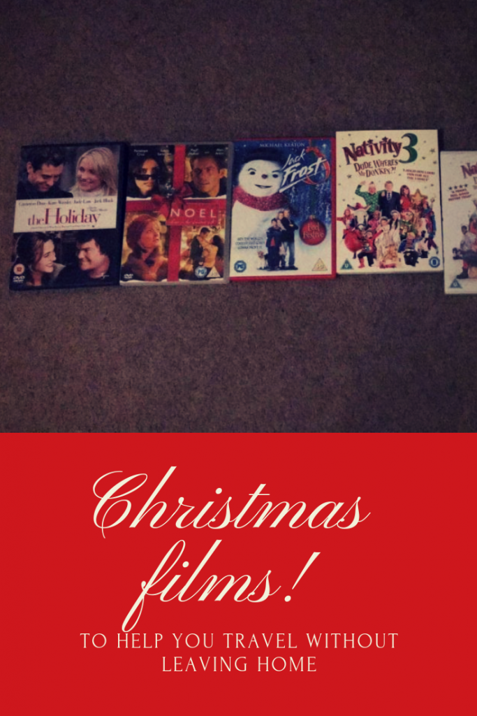 Traveling via Christmas movies - Festive films to inspire your wanderlust. Travel the world without ever leaving home. #christmas #christmasfilms #christmastravels 