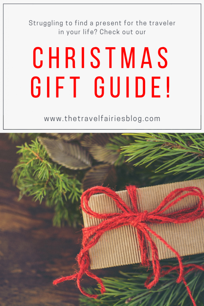 Christmas gift guide for the traveler in your life! Struggling to find the perfect present for that tricky to buy for traveler? Check out our Christmas gift guide for some great travel presents! #travel #christmas #christmasgiftguide #giftguide