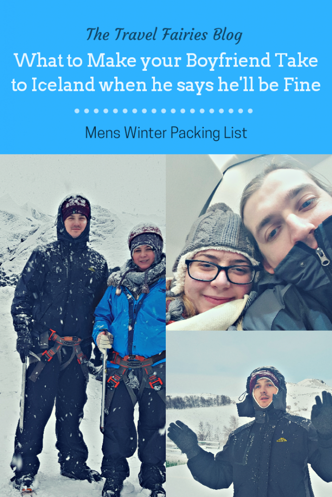 Winter Iceland packing list for men or what to make your boyfriend take to Iceland. Mens packing list. Winter in Iceland. What to pack if you're visiting Iceland in Winter. Winter packing list for the guys. #icelandtravel #wintertravel #packinglist #traveltips