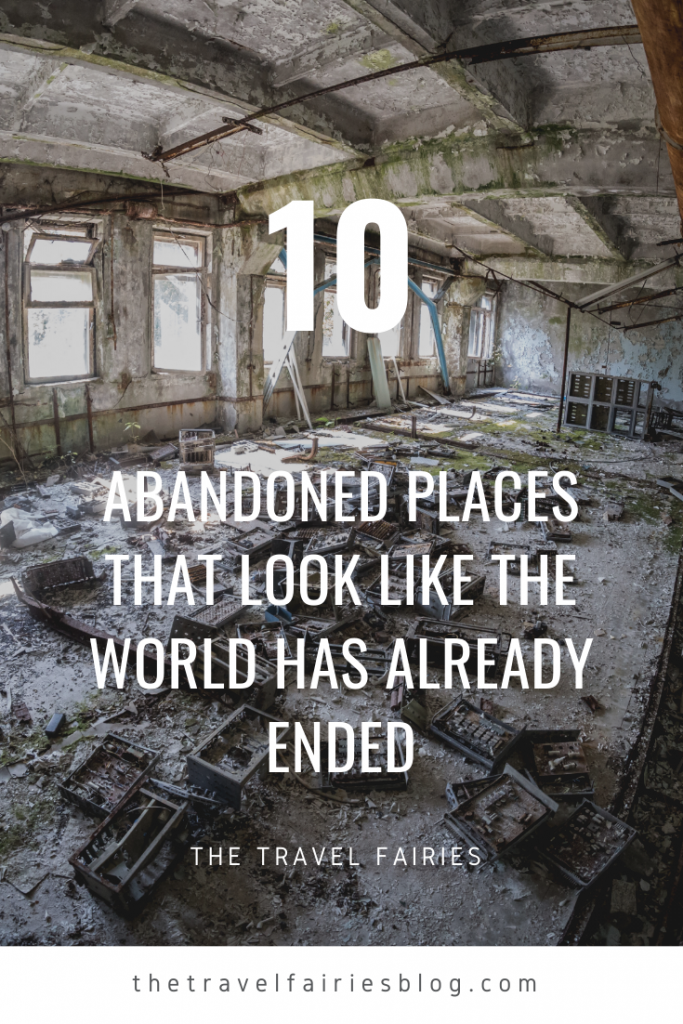 10 abandoned places that you can visit. Creepy and beautiful places that look like the world has ended. Scary, dark, lost places including amusement parks, cities, hospitals, ghost towns and wreckages #darktourism #abandonedplaces 