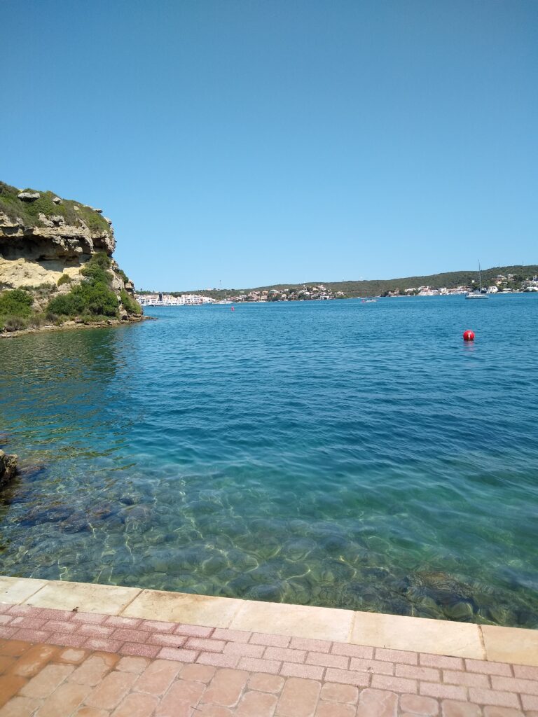 Views across the bay in Menorca